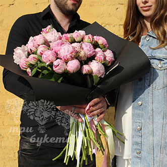 Пионы Premium Блэк 25 шт.