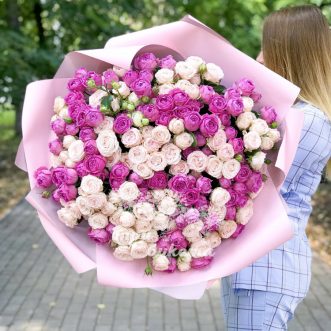 101 розовая кустовая роза 101 розовая кустовая роза